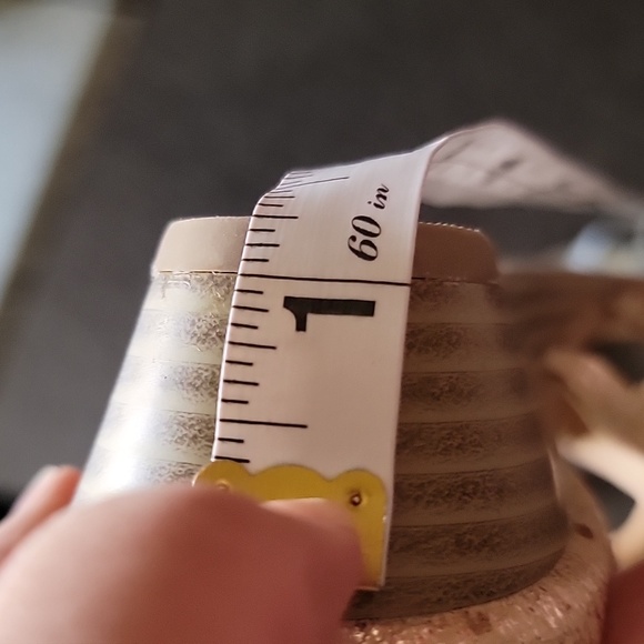 Lane Bryant Distressed Gladiator Sandals goldish/tan color 9W - Picture 8 of 10